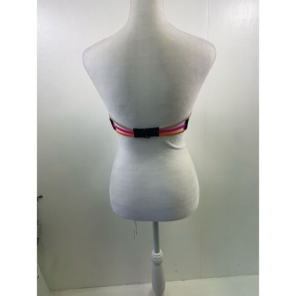 Victoria’s Secret Black Neon Strapless Bikini Top Size 32D - Picture 6 of 8